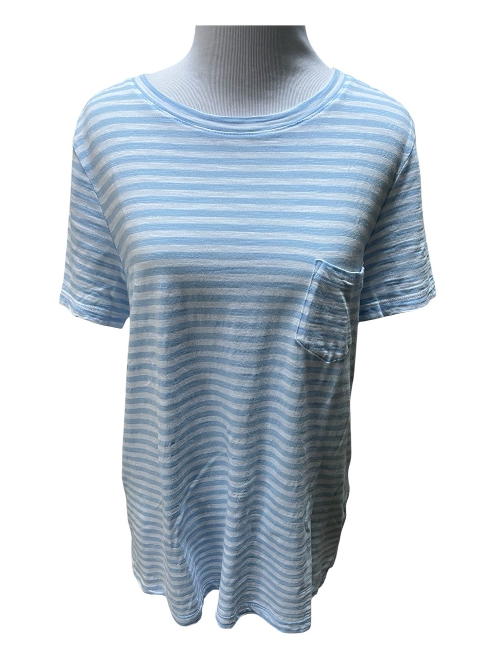 Caslon Blue White Stripe Pocket T-shirt
